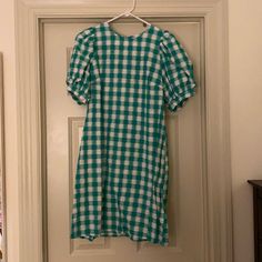 Never Worn. Really Fun Dress! Cute For The Holidays. Statement Sleeves, Target Dresses, Fun Dress, Gingham Dress, Gingham, Nice Dresses, Colorful Dresses, Target, Holidays