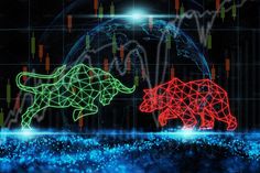 Crypto Trading Bull, Fx Wallpaper, Bear Vs Bull, Stock Market Trends, Stock Market Chart, Bull And Bear, Bear Shape, Business Stock Photos, Waves Background