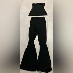 Fashion Nova Highly Recommend Ribbed Pant Set. Size-S Color-Black Sequence Pants, Sheer Pants, High Waisted Dress Pants, Metallic Pants, Sequin Pants, Leather Pant, Fashion Nova Pants, 60 Fashion, Long Sleeve Maxi