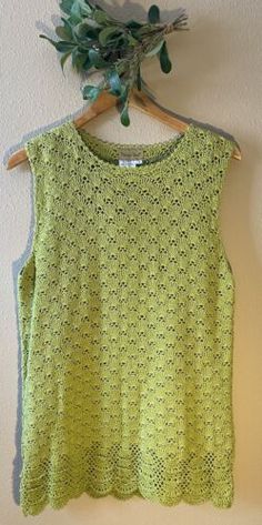 Midnight Velvet Tunic Top Medium Lime Green Crochet Lace Lined Sleeveless Boho  | eBay Lime Green Crochet, Velvet Tunic, Green Crochet, Follow Button, Top 100, Crochet Lace, Tunic Top, Womens Clothing Tops, Lime Green