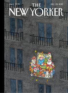 the new yorker magazine cover with cartoon characters on it