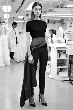 Marine Deleeuw for Dior Pre-Fall 2013 Raf Simons Dior, Takashi Murakami, Dior Couture, Looks Street Style, Team Wear, White Dresses, Winter Mode, Fall Collection, Blue Satin