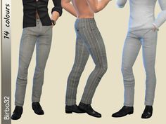 Men Suits Style Fashion, Best Mens Pants, Sims 4 Traits, Jeans Outfit Men, Sims 4 Cc Skin, Classic Trousers