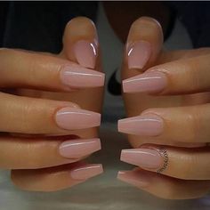 Acrylic Nails Nude, Natural Acrylic Nails, Acrylic Nails Coffin Short, Pink Acrylic Nails, Neutral Nails, Dream Nails