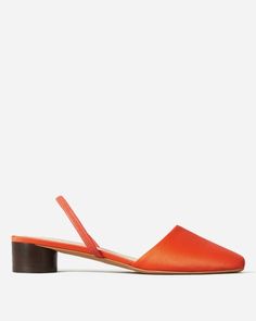 Women’s Day Heel | Everlane Spring Block Heels With Sculpted Low Heel, Modern Ballet Flats For Summer Workwear, Modern Summer Ballet Flats For Work, Modern Summer Workwear Ballet Flats, Modern Medium Width Ballet Flats For Spring, Modern Low Heel Ballet Flats For Spring, Spring Ballet Flats With Sculpted Heel, Medium Width Almond Toe Slingback Pumps For Spring, Spring Medium Width Almond Toe Slingback Pumps