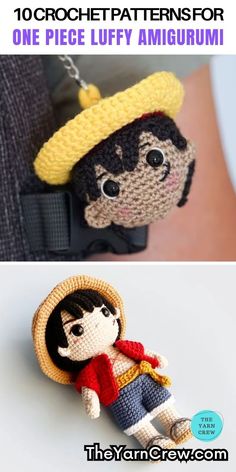 crochet pattern for one piece luffy amigurum from the yarnn crew