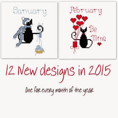 two new designs in 2015 one is for every month of the year, and the other is for valentine's day