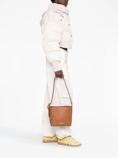 Jacquemus Сумка На Плечо Le Petit Patou - Farfetch Small Shoulder Bag, Leather Tote Bag, Leather Tote, Calf Leather, Clutch Bag, Shoulder Strap, Pouch, Buckle, Things To Come