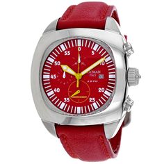 Supplier Model #: 1970RDQManufacturer Part Number: RED: 1970RDQ Mineral Water, Red Band, Classic Series, Watch Sale, Minerals Crystals, Men's Watch, Leather Band, Quartz Movement, Stainless Steel Case