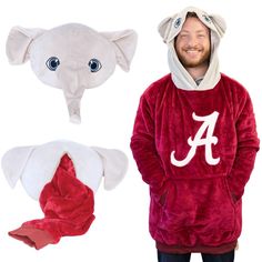 Gear up for game day in style with theUniversity of Alabama Snugible by Plushible. This blanket hoodie is not just any ordinary hoodie - it's a game-changer! Picture yourself in the iconic Bryant-Denny Stadium, surrounded by the roar of the crowd, as you stay cozy in the warm embrace ofBig Al himself. Winter Sports Fan Merchandise Hoodie, Game Day Sports Fan Fleece Hoodie, Game Day Fleece Hooded Hoodie, Game Day Fleece Hoodie, Sports Fan Fleece Hoodie For Game Day, Sports Fan Gear Hoodie, Winter Game Day Sports Fan Hoodie, Game Day Sports Fan Hoodie For Winter, Game Day Winter Sports Fan Hoodie