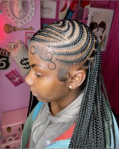 Fulani Braids Hairstyles, Twists Hairstyles, Hairstyles Trending, Lemonade Braids Hairstyles, Braided Hairstyles For Black Women Cornrows, Feed In Braids Hairstyles, Perfect Hairstyle, Cute Braided Hairstyles, Braids Hairstyles Pictures