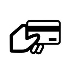 a hand holding a credit card with the other hand on it's thumb and pointing to