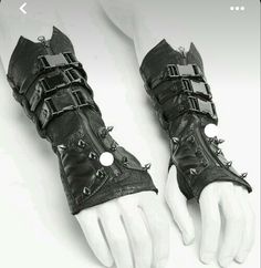 Gloves Png Aesthetic, Cyberpunk Mode, Mode Steampunk, Gauntlet Gloves, Gloves Fashion, Cyberpunk Fashion, Punk Rave, Long Gloves, Estilo Punk