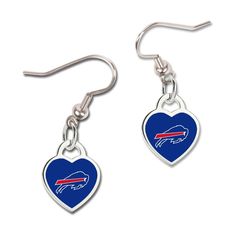 Officially approved Earrings are available in a variety of styles, but our most popular are the wire earrings with the team's logo with hard enamel modern cloisonne finding. Buffalo Bills Jewelry, Bills Hat, Buffalo Bills Hat, Buffalo Bills Game, Chiefs Football, Heart Shaped Jewelry, The Wire, Buffalo Bills, Wire Earrings