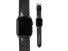 Real Carbon Fiber and Leather Band for Apple Watch 42mm Father's Day Black Dog Tag Jewelry, Black Tactical Durable Watch Accessories, Cheap Black Dog Tag Necklace, Apple Watch 42mm, Apple Watch Sizes, Dog Tags Military, Military Dog Tag, Handcrafted Accessories, Mens Accessories Fashion