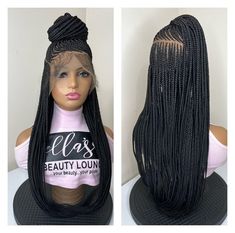 Please help me with the following information. A phone for shipping very important. And also if you have any instructions, do send as note to us. DESCRIPTION. Full lace wig Length: 26-28 inches  Colour: Black This unit is light weight Comes with an elastic band, adjustable straps and it fits most head This item is new and available for immediate shipping. Dread Wig, Ombre Braid, Big Braids, Wig Ideas, Braided Bangs, Box Braids Hairstyles For Black Women, Braided Wigs, Box Braid Wig, Goddess Locs