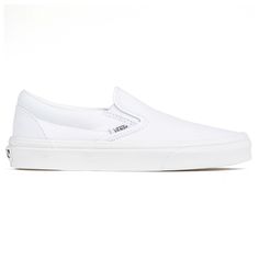 The Canvas Classic Slip-on has a low profile, slip-on canvas upper with elastic side accents, Vans flag label, and Vans original Waffle Outsole. Canvas upper Textile lining Textile insole Rubber outsole Style Name: VN-0EYEW00-VANS Vans Slip-ons With Vulcanized Sole For Streetwear, Vans Vulcanized Sole Slip-ons For Streetwear, Vans Slip-ons For Streetwear, Classic Slip-on Sneakers With Vulcanized Sole, Sporty Canvas Slip-ons For Streetwear, White Slip-ons With Rubber Sole For Streetwear, Classic Slip-on Skate Shoes For Streetwear, White Comfortable Slip-on Sneakers For Streetwear, White Vulcanized Sole Slip-ons For Streetwear