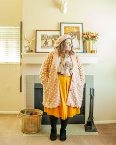 Plus Size Coat Winter, Yellow Plus Size Outfits, Yellow And Pink Outfit, Pink Coat, Pink Outfit, Pink Outfits, Outfit Posts, Office Fashion, Look Plus