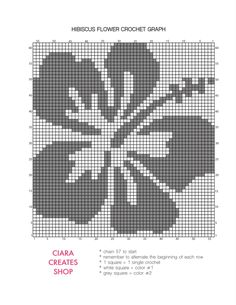 a cross stitch pattern with the words,'curious flower crochet graph '