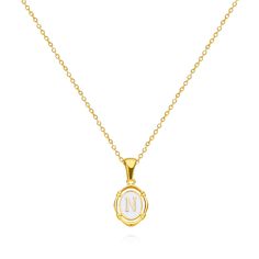 Discover Timeless Elegance Introducing the quintessence of sophistication and style: our Golden Drip Oil Letter Pendant Necklace, tailored for the modern woman. Crafted with precision and care, this exquisite piece embodies grace and exclusivity, making it an essential addition to your jewelry collection. Perfect for banquets, parties, or elevating everyday attire, it’s the ultimate expression of fashion-forward elegance. Product Features Made with high-quality stainless steel and featuring innovative drip oil technology, each pendant showcases a unique letter design, allowing you to personalize your style. The classic O-chain complements the shimmering gold-tone pendant, creating a harmonious and stylish ensemble that's sure to catch the eye. Metal Type: Stainless Steel Necklace Type: Pen Necklace For Women Gold, Letter Pendant Necklace, Enamel Necklaces, Letter Pendants, Letter Necklace, Stainless Steel Necklace, High Quality Jewelry, Necklace For Women, Chain Pendants