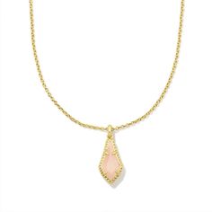 Timeless, versatile, and full of shine, the Jesse Pendant Necklace will be the essential you'll reach for time and time again. Set on a dainty chain, this teardrop-shaped pendant necklace was made adjustable, letting you customize the length to your liking. To preserve your fashion jewelry for years to come, agents such as soaps, perfumes, lotions, makeup, hair and cleaning products, and other chemical contact should be avoided. Take care to remove jewelry before showering, sleeping, exercising Long Pendant Necklace, Long Pendant, Accessories Jewelry Necklace, Kendra Scott, Multi Strand Necklace, Gold Pearl, Gold Pendant Necklace, Earring Gifts, Gift Necklace