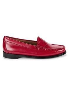 Whitney Candy Leather Penny Loafers Color Pop, Loafers, Candy