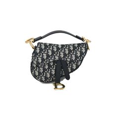 Dior Small Saddle Bag Navy - NOBLEMARS Dior Fabric, Prada Cloudbust Thunder, Cloudbust Thunder, Mini Saddle Bag, Dior Oblique, Mini Handbag, Mini Handbags, Saddle Bag, Blue Bags