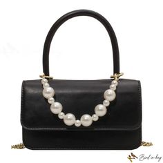 Bird in Bag - French pearl bag female new fashion casual simple shoulder bag crossbody bag Pearl Bag, Details Pictures, Street Trends, Word Wrap, White Space, Bird In Bag, Black Cross Body Bag, Fashion Casual, New Fashion