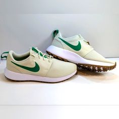 Nike Roshe G Next Nature Men's Golf Shoes - Sea Glass Brand New Size 9.5.Without Box Green Sporty Running Shoes With Textured Sole, Sporty Green Running Shoes With Textured Sole, Casual Golf Sneakers With Boost Midsole, Nike Sporty Golf Shoes With Boost Midsole, Green Running Shoes With Textured Sole And Round Toe, Golf Shoes With Boost Midsole And Round Toe, Golf Sneakers With Rubber Sole And Round Toe, Sporty Golf Shoes With Rubber Sole, Sporty Golf Shoes With Textured Sole And Round Toe