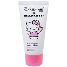 The Creme Shop Hello Kitty Moisturizing Hand Creme - Kawaii Peach Hello Kitty Hand Cream, Creme X Hello Kitty, Creme Hello Kitty, Hello Kitty Creme, Hello Kitty Skincare, The Creme Shop Hello Kitty, Creme Shop Hello Kitty, Skin Notes, Kawaii Peach