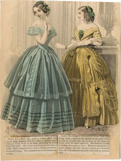 Women In Dresses, Victorian Fashion Women, 1850s Fashion, Victorian Era Fashion, Evolution Of Fashion, Fashion Friday