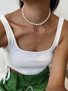 Pearl choker. Great necklace for layering. Gold filled. 13 inches + 2 inch extender Everyday Single Strand Choker Jewelry, Single Strand Necklaces For Layering, Adjustable Single Strand Choker Jewelry, Minimalist Pearl Chain Choker Necklace, White Single Strand Necklace For Layering, Adjustable Single Strand Jewelry, White Clavicle Chain Necklace Choker, White Clavicle Chain Choker Necklace, Everyday Single Strand Necklace