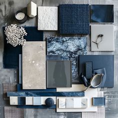 Serene navy blue hues featured in a stylish interior design moodboard Color Guide, Dark Interiors, Tell A Story, Slate Gray, Dark Color, A Color, Blue, Color, Design