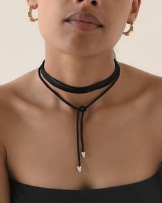 B L A C K ∙ C H O K E R This black silk thread choker, adorned with sleek silver pointed spikes at each end, elegant accessory that combines the softness of silk with edgy sophistication, making it a versatile piece for both casual chic and evening glam. Perfect for adding a touch of daring elegance to any outfit, whether paired with a cocktail dress or a casual blouse.  * Material:  Silk Thread and High Quality 925 Sterling Silver- Hypo-Allergenic and Nickel Free * Finish: 925 Sterling Silver w Black Choker, Hippie Necklace, Unique Handmade Jewelry, Elegant Accessories, Silk Thread, Leather Necklace, Elegant Jewelry, Boho Bracelets, Wrap Bracelet