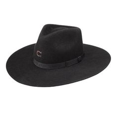 This black rancher hat is made of superior fine felt wool and its allure goes beyond its exclusive design. It comes in a distressed black color featuring a stiff brim and a pinchfront crown. The hat grabs attention with an embellished, studded band with a silver and turquoise concho on the side. Perfect if you love the Western Style Fur Felt Fedora With Flat Bill, Classic Flat Brim Felt Hat For Winter, Classic Winter Felt Hat With Flat Brim, Classic Black Wool Hat, Classic Felt Hat With Flat Bill For Fall, Western Wool Hat With Flat Bill, Winter Felt Hat With Flat Brim, Black Wool Hat For Rodeo, Black Wool Rodeo Hat