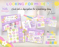 an advertisement for the sunnydream collection is shown in purple and yellow colors, which includes