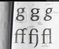 some type of font and numbers drawn on paper