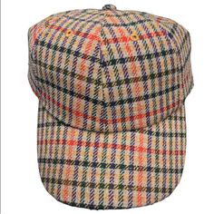 Flannel Look Adjustable Cap. Unisex One-Size-Fits-All Adjustable Six-panel Brown Baseball Cap, Brown 5-panel Baseball Cap For Camping, Brown Adjustable 5-panel Baseball Cap, Brown Cotton Six-panel Snapback Hat, Brown 5-panel Snapback Hat One Size, Man Shop, Red, Color