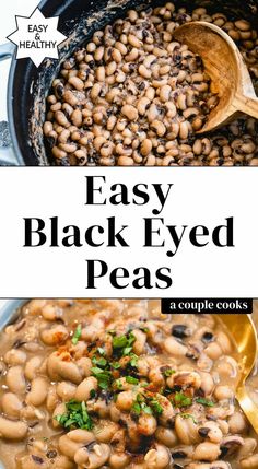 easy black eyed peas recipe in a pot