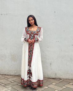 Modern Habesha Kemis handwoven Ethiopian Habesha Dress Zuria Traditional Ethiopian Dress ሀበሻ ቀሚስ ሀበሻ ልብስ Ethiopian Fashion, Habesha Dress, Ethiopian Traditional Dress, Ethiopian Dress, Habesha Kemis, Traditional Dresses, A World, Timeless Beauty, Focal Point