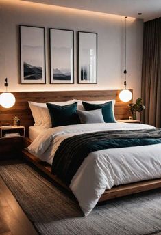 #BEAUTY, #RELATIONSHIPS #Fashion #Animals #Outfits #Winter Outfits #Animals Bilik Tidur Lelaki, Neutral Bed, Idea Bilik Tidur, Reka Bentuk Bilik Tidur, Hiasan Bilik Tidur, Interior Design Per La Casa, Apartment Bedroom Decor, Creative Bedroom