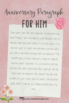 Cute Image of Anniversary Paragraph for Him - for Husband or Boyfriend Paragraph For Him, Messages For Your Boyfriend, Love Paragraphs, Love Paragraphs For Him, Bedtime Habits, Love Paragraph, Anniversary Wishes For Husband, Anniversary Quotes For Him