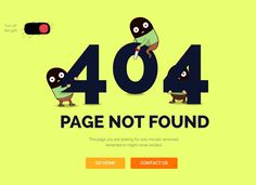 an image of a website page with the number forty4 on it and two cartoon characters