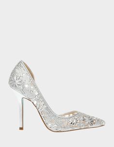 CHIC EMERALD Embellished Stone Heel | Women's Heels – Betsey Johnson Shoe Hacks, Silver Wedding Shoes, Shoes Hack, Cinderella Shoes, Betsey Johnson Shoes, Chic Shoes, Chic Pattern, White Pumps, New Chic