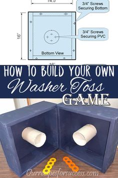 how to build your own washer toss game with instructions for kids and adults alike