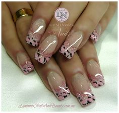 ..............  ;) Cheetah Nail Art, Cheetah Nail Designs, Luminous Nails, Unghie Nail Art, Cute Nail Art Designs, Leopard Nails