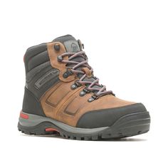 Wolverine-Chisel 2 Steel Toe Work Boot - Men's You'll confidently take up tasks irrespective of the weather in the Chisel 2 Steel Toe work boot from Wolverine. Crafted using waterproof full-grain leather upper and lining, this lace-up boot provides optimal breathability. Advance Comfort footbed and EVA midsole cushion and support your feet, while the rubber lug sole offers impressive traction. Michael Kors Fashion, Steel Toe Work Boots, Work Boots Men, Work Boot, Lug Sole, Work Boots, Lace Up Boots, Full Grain Leather, Boots Men