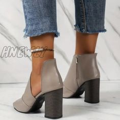 Material PU Style Casual Element Patchwork Asymmetrical Shoes Closure Type Zipper Shoes Toe Type Fish Mouth Shoes Type Out Door Size(in) Foot Length US6EU36 9.1 US6.5EU37 9.3 US7.5EU38 9.4 US8.5EU39 9.6 US9EU40 9.8 US9.5EU41 10 US10.5EU42 10.2 US11EU43 10.4 Size(cm) Foot Length US6EU36 23 US6.5EU37 23.5 US7.5EU38 24 US8.5EU39 24.5 US9EU40 25 US9.5EU41 25.5 US10.5EU42 26 US11EU43 26.5 Tips: Due to the many variations in monitors the color in the image could look slightly different please take physical design and color shall prevail. Please allow 0.4-1 differs due to manual measurement. Ripped Jeans Style, Ripped Jeans Women, Mom Pants, Wedges Shoes, Shoes Heel, Christmas Party Dress, Shoes Heels Wedges, Denim Trousers, Halloween Dress