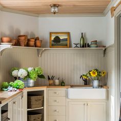 the kitchen is clean and ready to be used as a place for cooking or eating