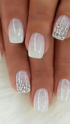 Nail Dip, Makijaż Smokey Eye, Nail Designs Glitter, Classy Nails